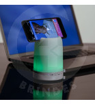 Caixa de Som Bluetooth com Porta Celular e Luminária